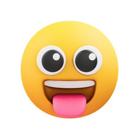 Crazy emoji  3D Icon