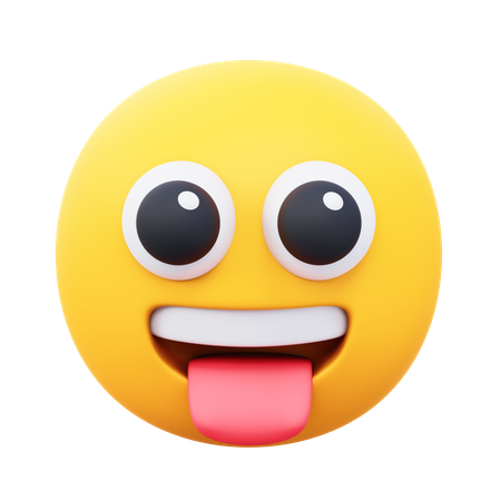 Crazy Emoji  3D Icon