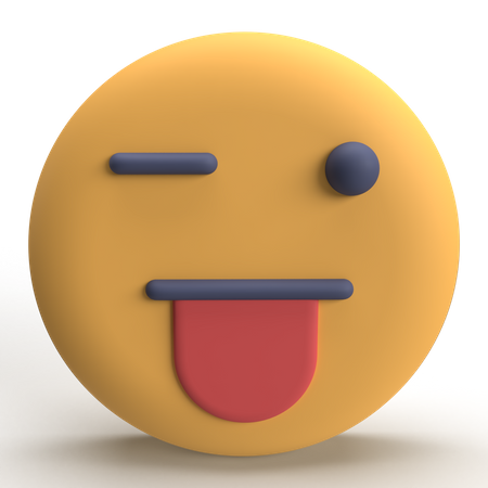 Crazy Emoji  3D Icon