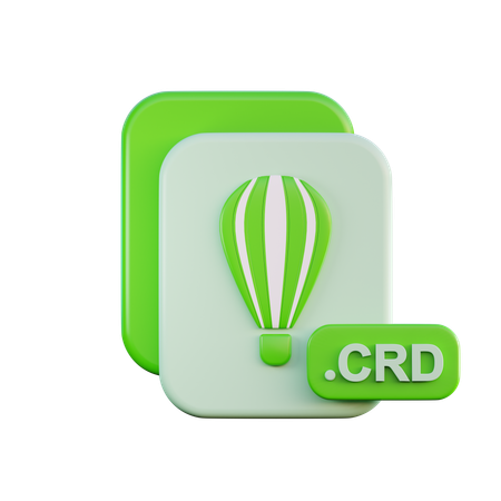 Crd File  3D Icon
