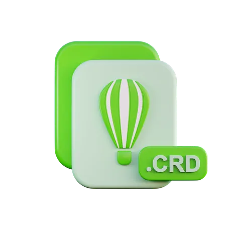 Crd File  3D Icon