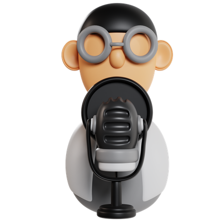 Creadores de podcasts  3D Icon