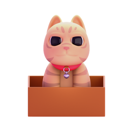 크림 고양이  3D Icon