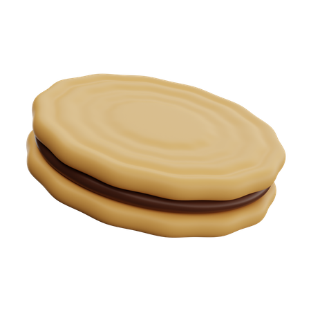 Cream Cookies  3D Icon