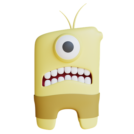 Cream Monster  3D Icon