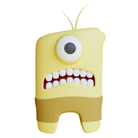 Cream Monster  3D Icon