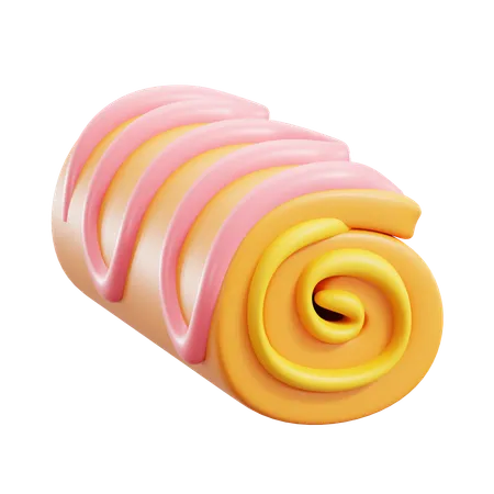 Cream Roll  3D Icon