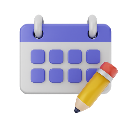 Crear calendario  3D Icon