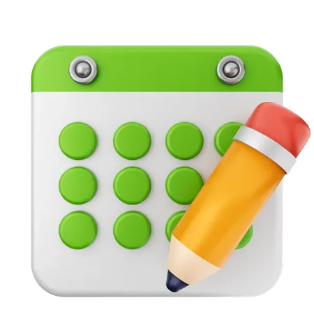 Crear calendario  3D Icon