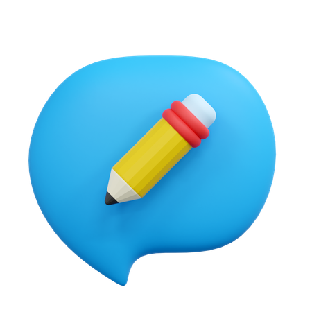 Crear chat  3D Icon