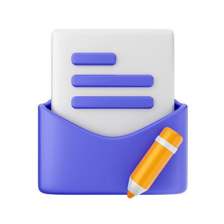 Crear correo  3D Icon