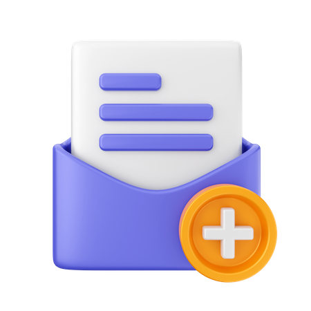 Crear correo  3D Icon