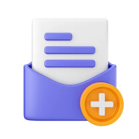 Crear correo  3D Icon