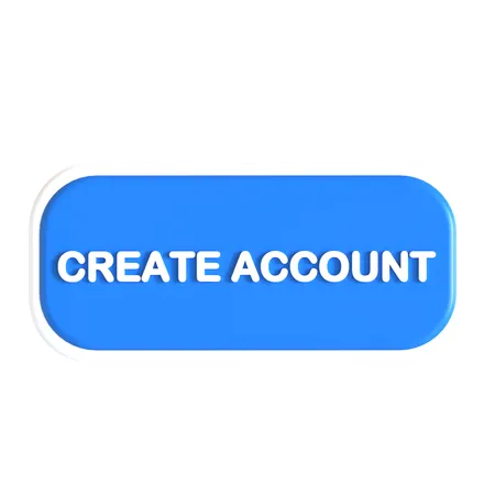 Create Account Button  3D Icon