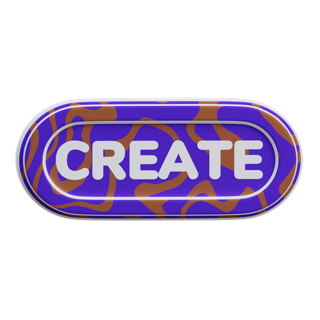 Create Button  3D Icon