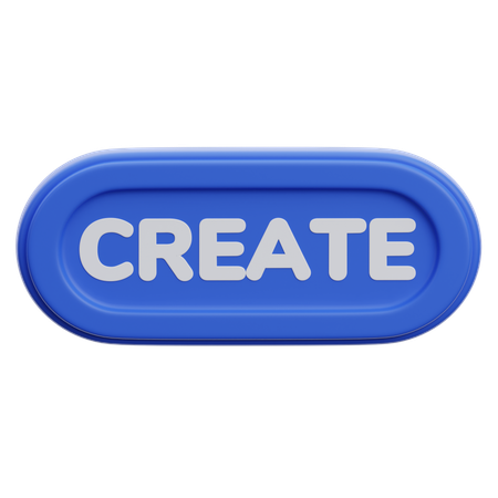 Create Button  3D Icon