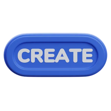 Create Button  3D Icon