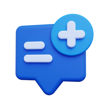 Create Chat  3D Icon