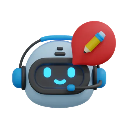 Create Chatbot Illustration 3D Icon