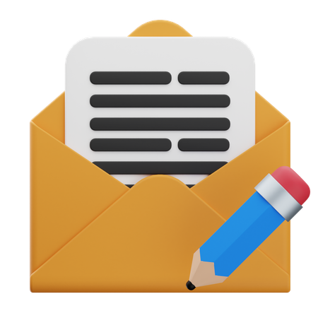 Create Email  3D Icon