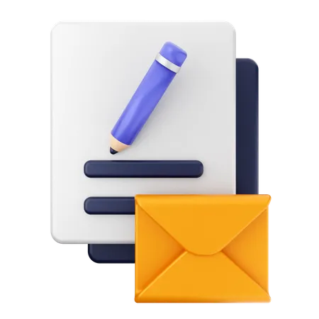 Create Email  3D Icon