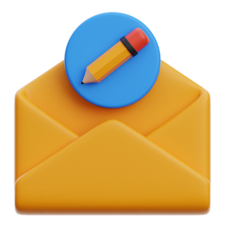 Create Email  3D Icon