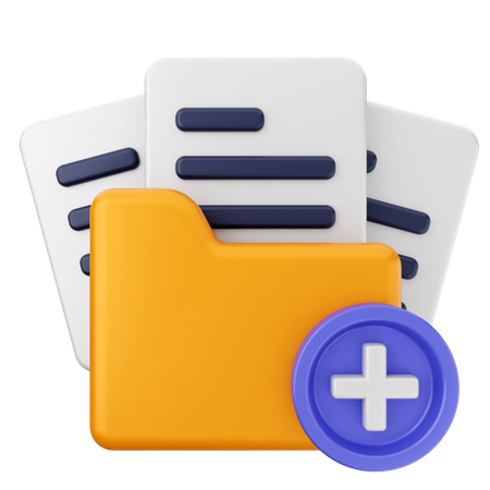 Create Folder  3D Icon