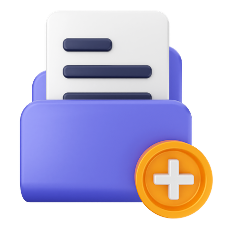 Create Folder  3D Icon