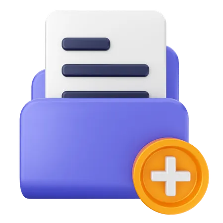 Create Folder  3D Icon