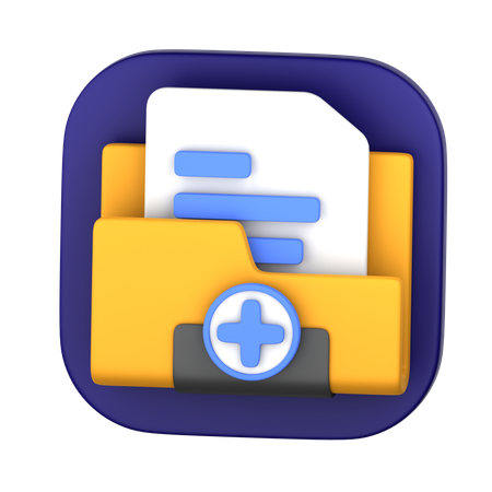 Create folder  3D Icon