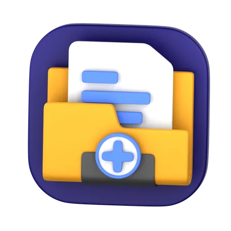 Create folder  3D Icon