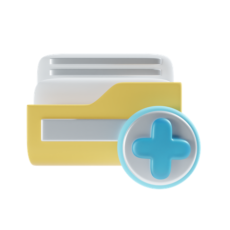 Create folder  3D Icon