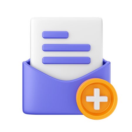 Create Mail  3D Icon