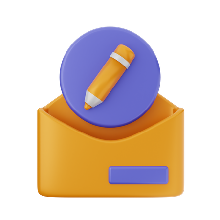 Create Mail  3D Icon