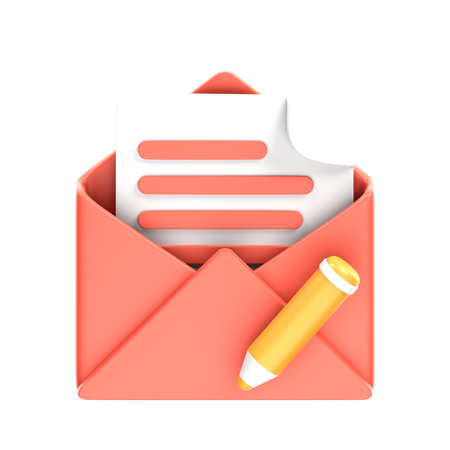 Create Mail  3D Icon