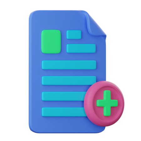 Create Report  3D Icon