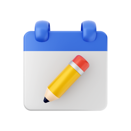 Create Schedule  3D Icon