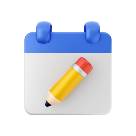 Create Schedule  3D Icon