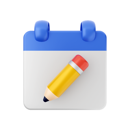 Create Schedule 3D Icon
