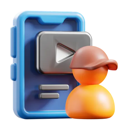 Créateur de contenu  3D Icon