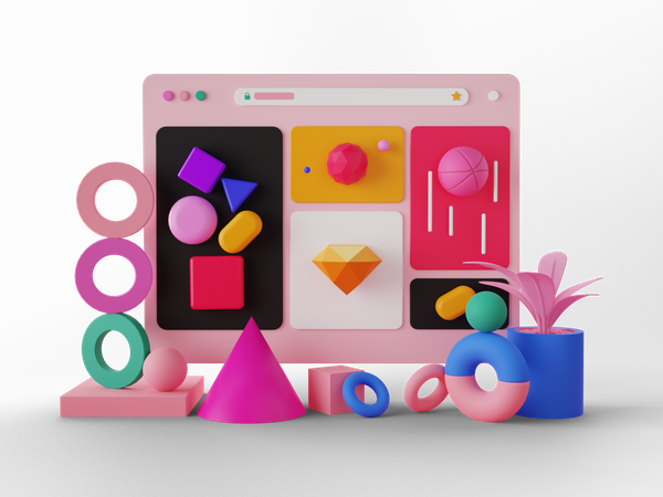 Création de sites web  3D Icon