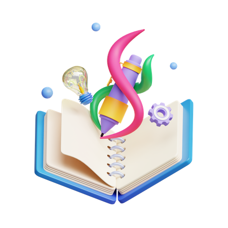 Creative Book 3D Icon