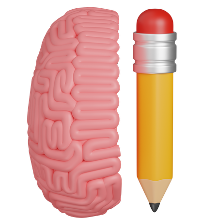 Creative brain  3D Icon
