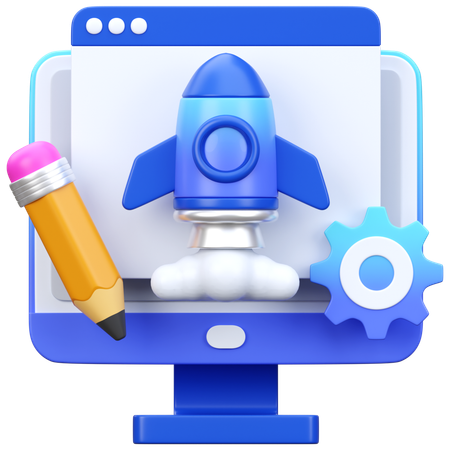 Creative Business Startup  3D Icon