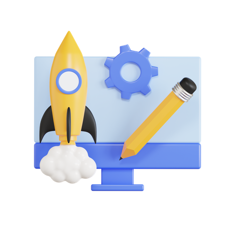 Creative Business Startup  3D Icon