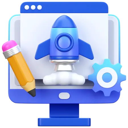 Creative Business Startup  3D Icon