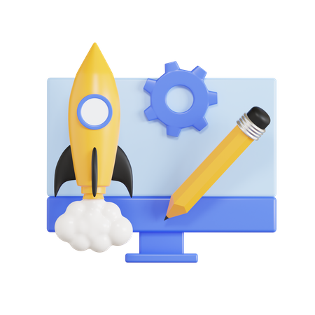 Creative Business Startup  3D Icon