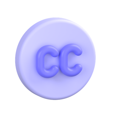 Creative Commons  3D Icon