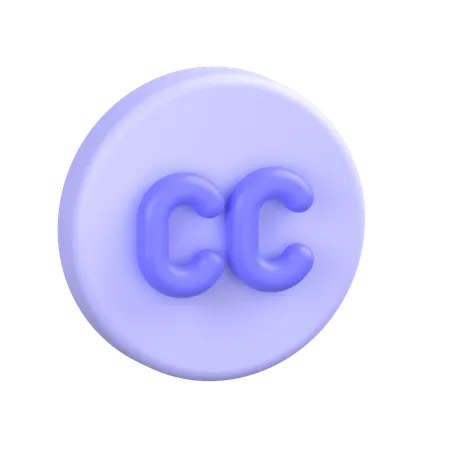 Creative Commons  3D Icon