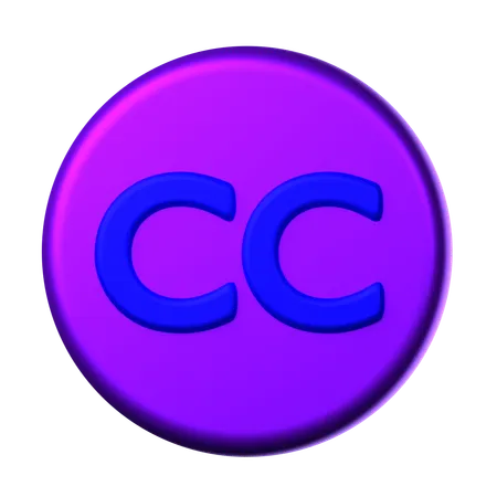 Creative Commons  3D Icon